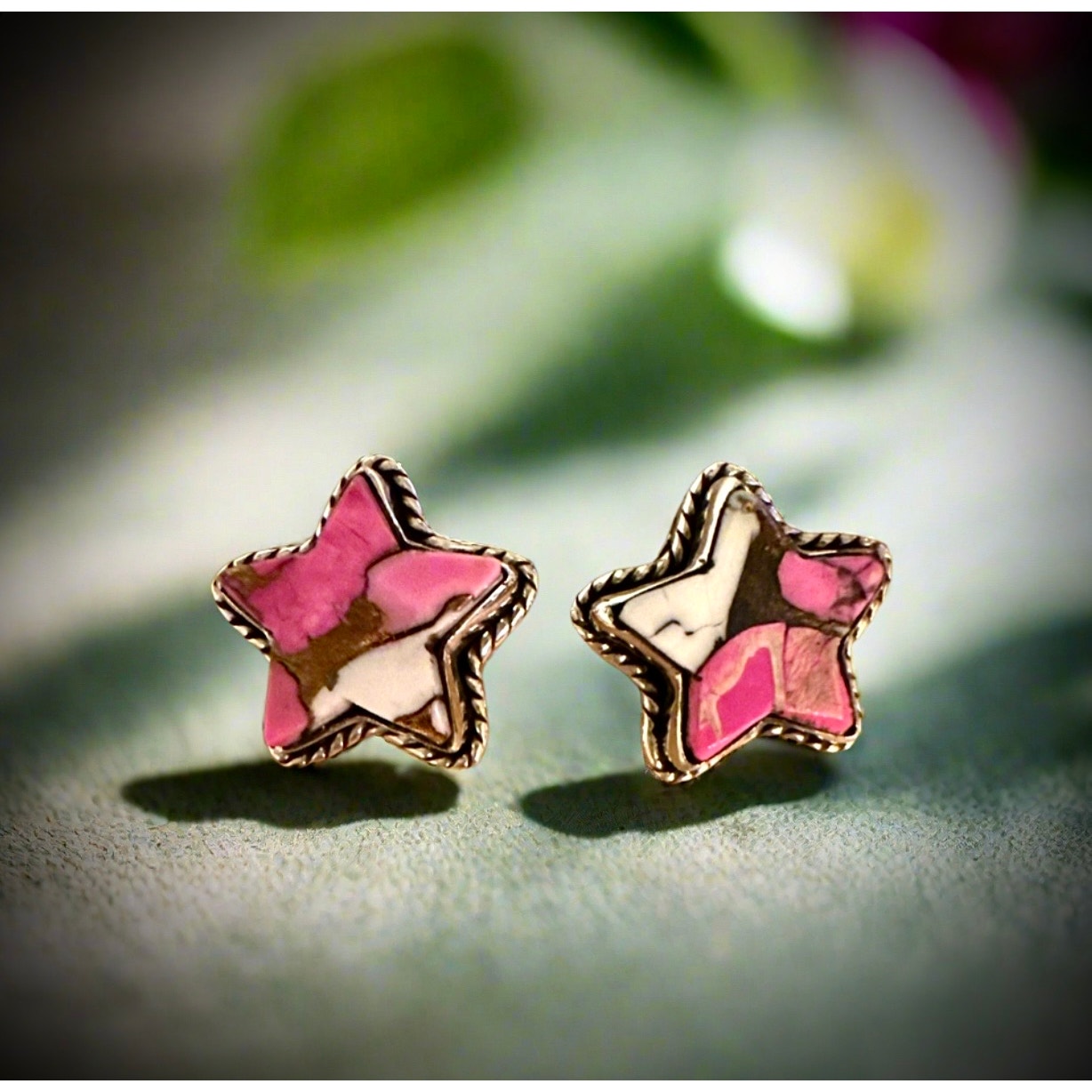 Cotton Candy Celestial Star Earrings Sterling Silver 1 98$